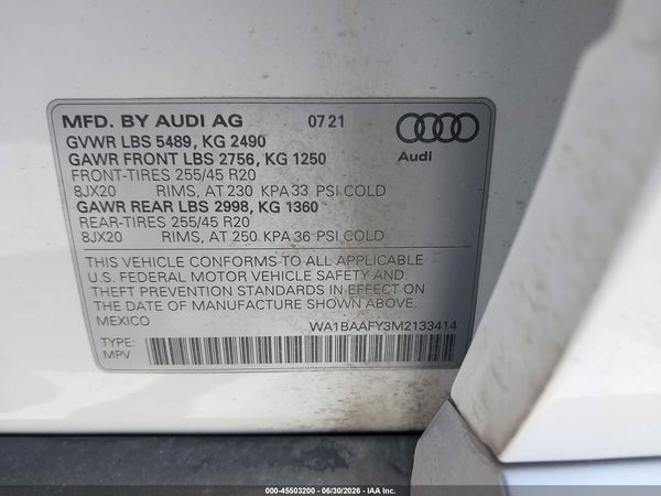 2021 AUDI Q5