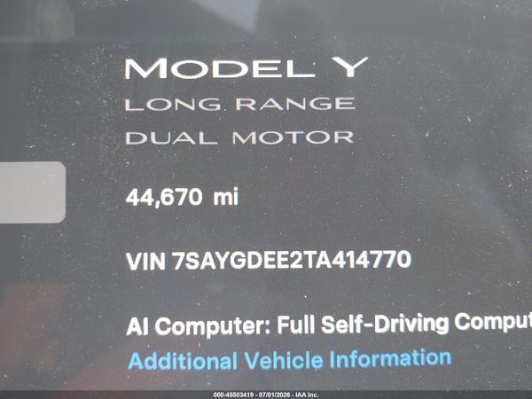 2026 TESLA MODEL Y