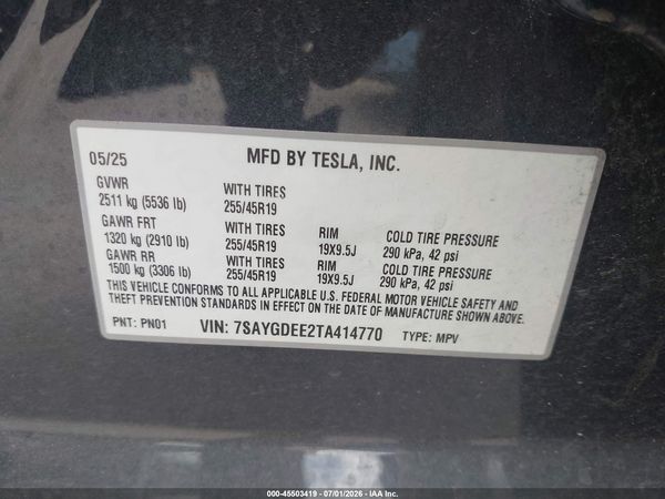 2026 TESLA MODEL Y