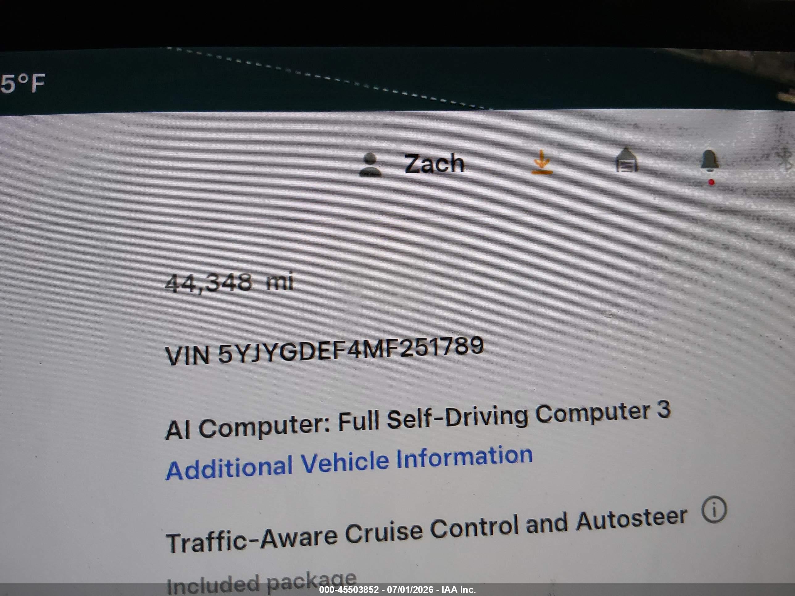 2021 TESLA MODEL Y