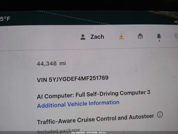 2021 TESLA MODEL Y