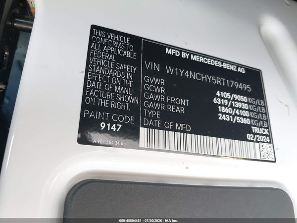 2024 MERCEDES-BENZ SPRINTER 2500