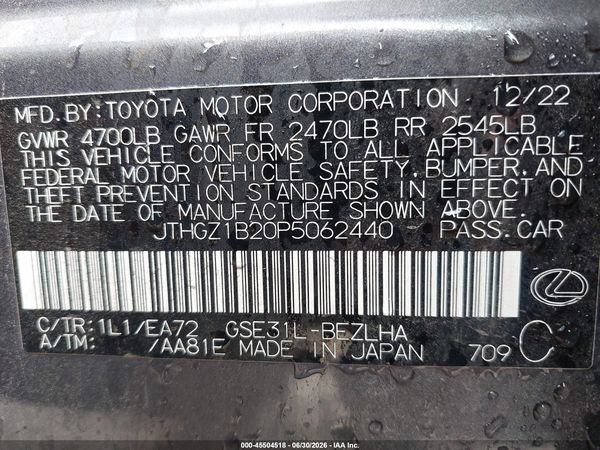 2023 LEXUS IS 350 F SPORT