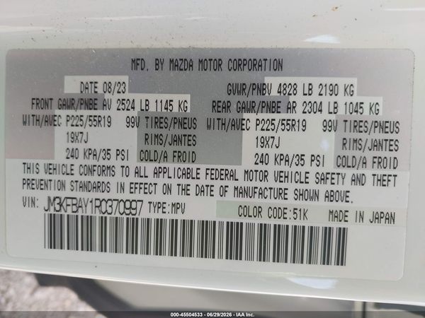 2024 MAZDA CX-5 2.5 CARBON TURBO