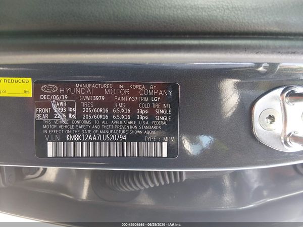 2020 HYUNDAI KONA SE