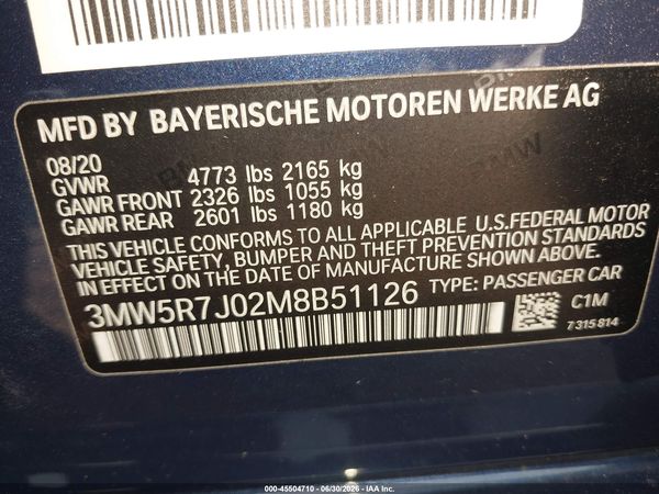 2021 BMW 330I XDRIVE