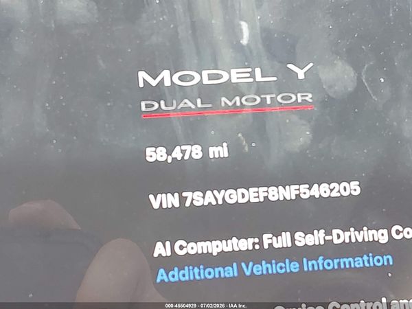 2022 TESLA MODEL Y