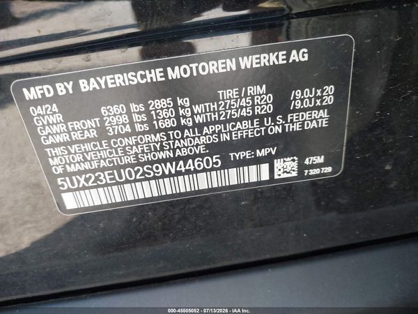 2025 BMW X5 XDRIVE40I