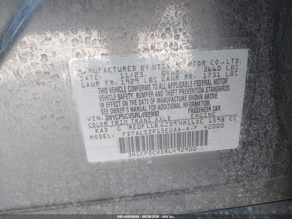 2024 NISSAN KICKS SV XTRONIC CVT