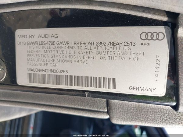 2017 AUDI A4 PREMIUM PLUS