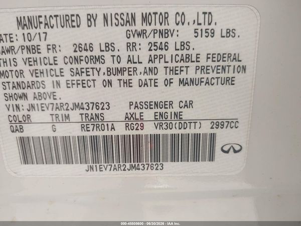2018 INFINITI Q50 3.0T LUXE