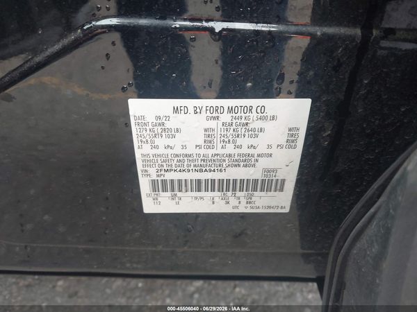 2022 FORD EDGE TITANIUM