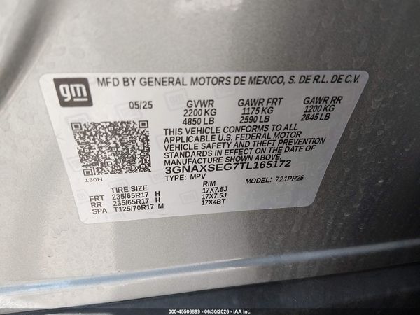 2026 CHEVROLET EQUINOX AWD ACTIV — I9