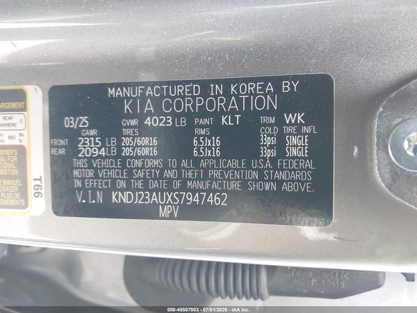 2025 KIA SOUL LX