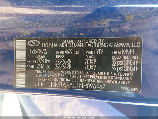 2022 HYUNDAI TUCSON SE