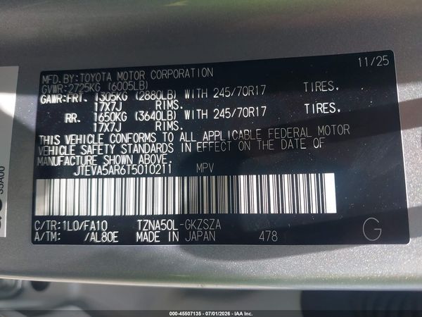 2026 TOYOTA 4RUNNER SR5