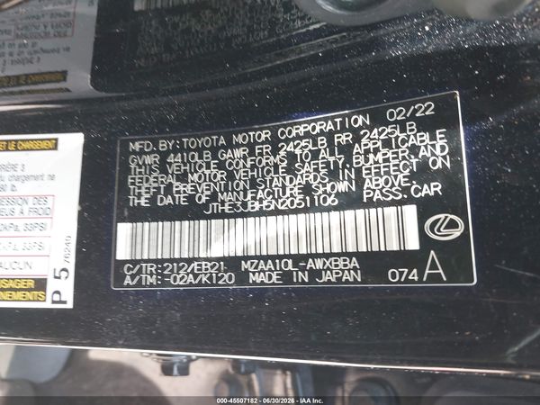 2022 LEXUS UX 200 F SPORT