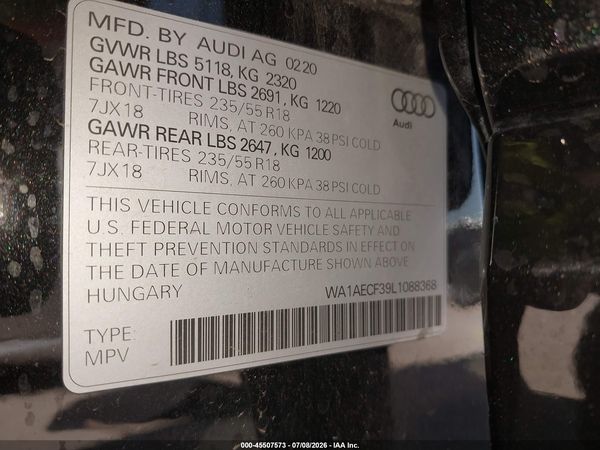 2020 AUDI Q3