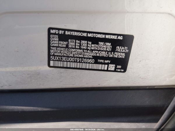 2026 BMW X5 SDRIVE40I