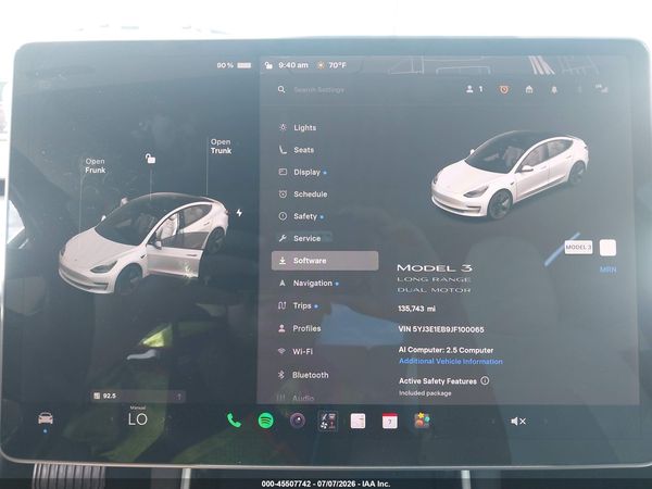 2018 TESLA MODEL 3 LONG RANGE/PERFORMANCE