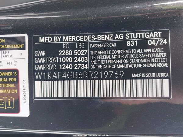 2024 MERCEDES-BENZ C 300 C300