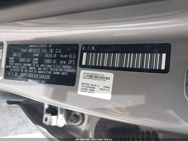 2025 KIA K4 LXS
