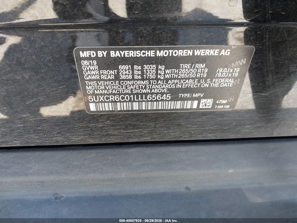 2020 BMW X5 XDRIVE40I