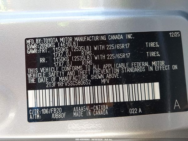 2025 TOYOTA RAV4 LE