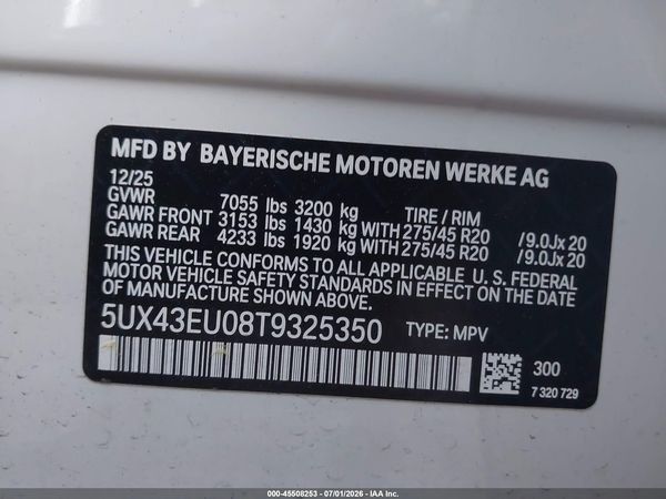 2026 BMW X5 PHEV XDRIVE50E