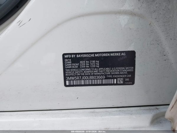 2020 BMW 330I XDRIVE