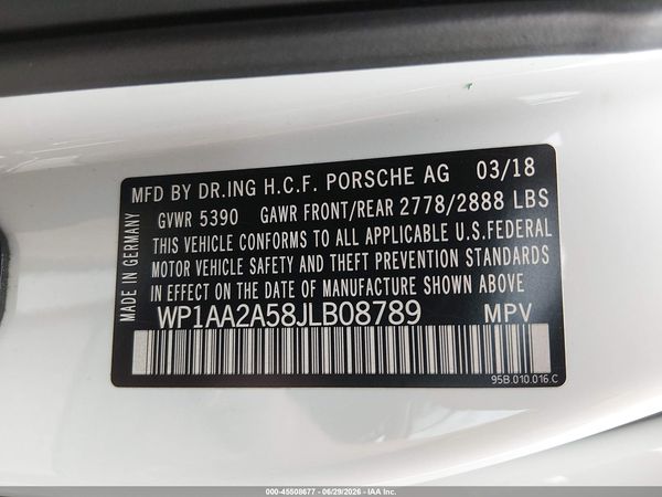 2018 PORSCHE MACAN