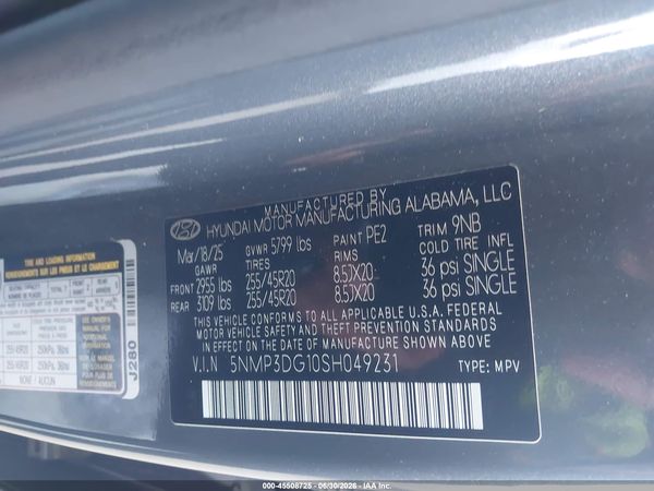 2025 HYUNDAI SANTA FE HYBRID LIMITED
