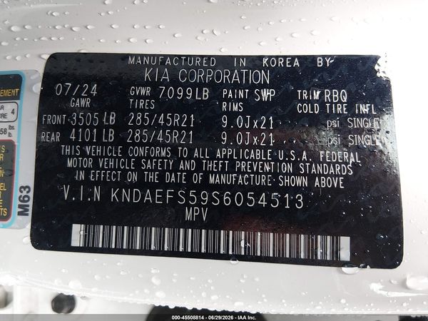 2025 KIA EV9 GT-LINE