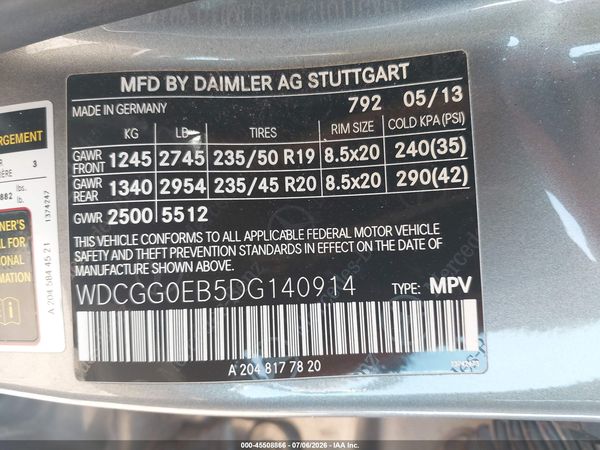 2013 MERCEDES-BENZ GLK 250 BLUETEC 4MATIC