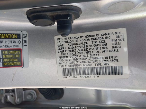 2013 HONDA CR-V LX