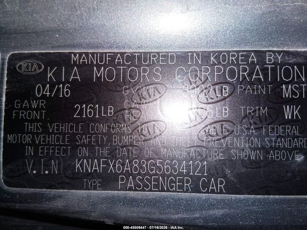2016 KIA FORTE KOUP EX