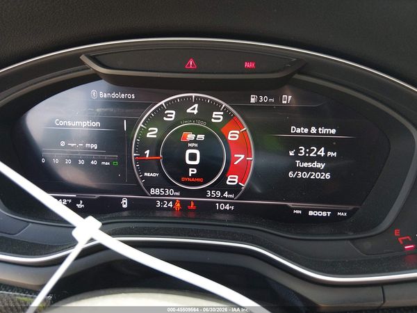 2018 AUDI S5 3.0T PREMIUM PLUS