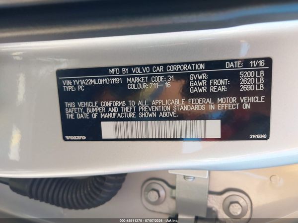 2017 VOLVO S90 T6 INSCRIPTION