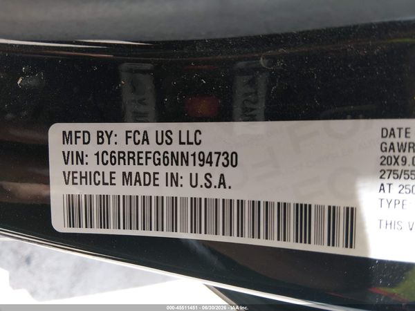 2022 RAM 1500 BIG HORN  4X2 5'7 BOX