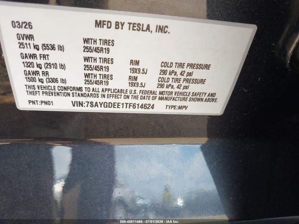2026 TESLA MODEL Y