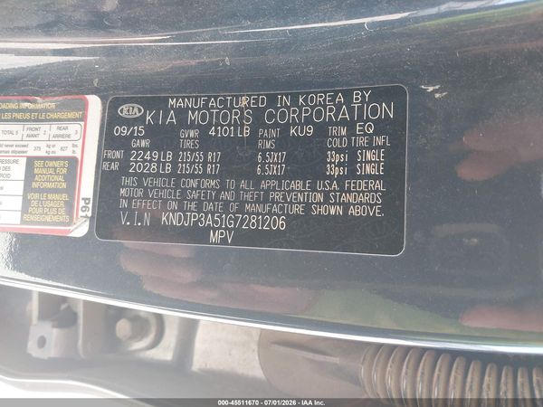 2016 KIA SOUL +