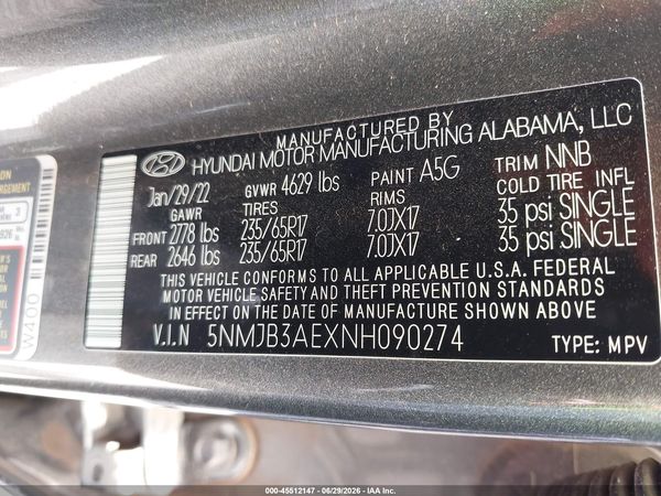2022 HYUNDAI TUCSON SEL