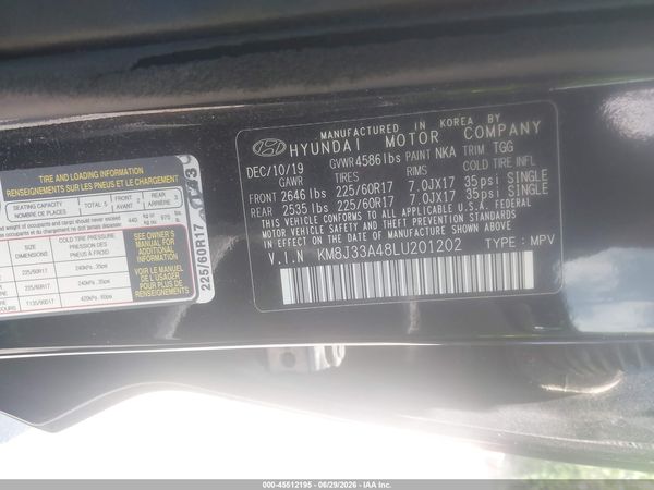 2020 HYUNDAI TUCSON VALUE