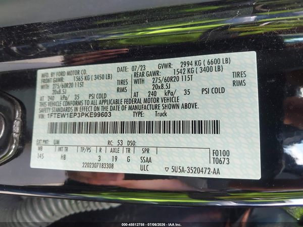 2023 FORD F-150 LARIAT