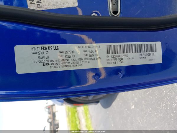2019 DODGE CHARGER GT RWD