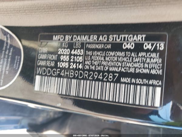2013 MERCEDES-BENZ C 250 SPORT