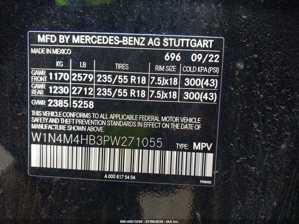 2023 MERCEDES-BENZ GLB 250 4MATIC