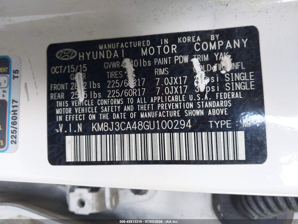 2016 HYUNDAI TUCSON SE