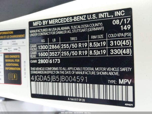 2018 MERCEDES-BENZ GLE 350 GLE350