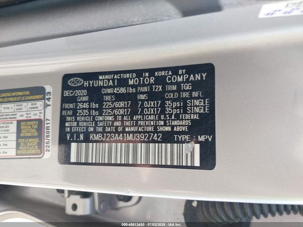 2021 HYUNDAI TUCSON SE